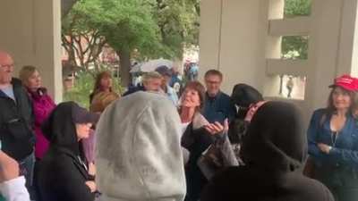 Today from Dallas. I just want to be there at 1:30 AM when this Qcumber has to move the goal posts again to keep her cognitive dissonance alive.