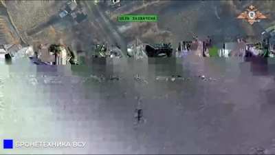 RU POV: Lancet destroyed Ukrainian Stryker in Mikhailovka (Alexandrous district), DPR