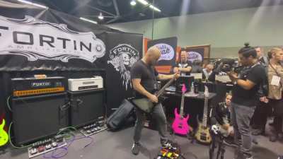 Greg Kubacki playing Car Bomb &ldquo;Scattered Sprites&rdquo; at Fortin Booth during Winter NAMM2020 (Originally Recorded by Jesse Zuretti  