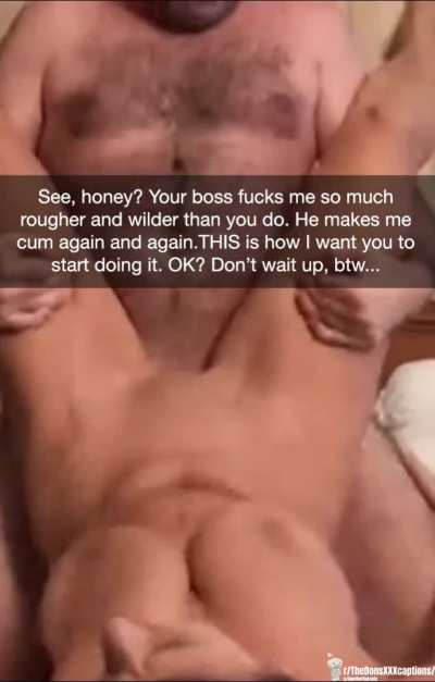 Seems your boss ran into your wife&hellip;