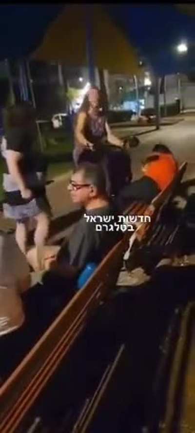 A woman was beaten after speaking for the Palestinians in Israel's Netenya.