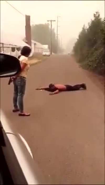 Women conducts citizen arrest on suspected wildfire arsonist in Oregon