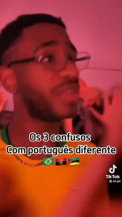 os 3 confusos com portugu&ecirc;s diferente