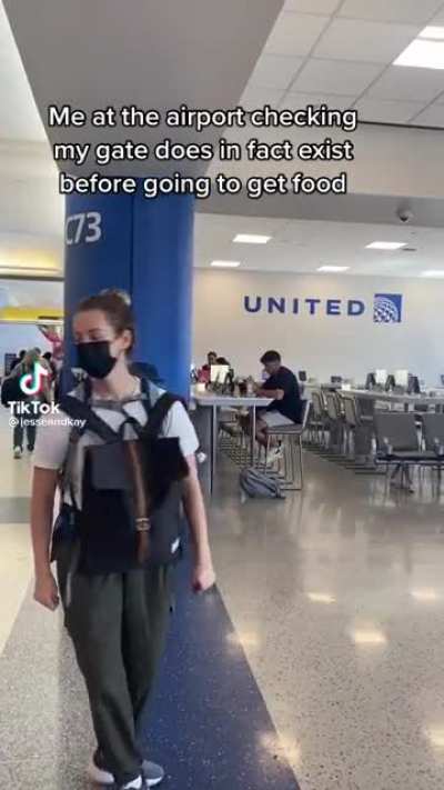 At the airport