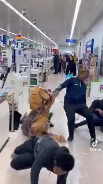 Four main characters in Walmart, ruining everyone&rsquo;s day.
