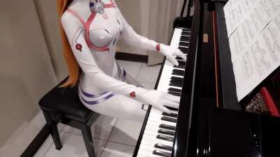 EVANG<wbr>ELION<wbr>:3.0+<wbr>1.0 THRICE UPON A TIME One Last Kiss Asuka Cosplay Piano Cover