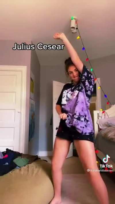 Historical figures dancing