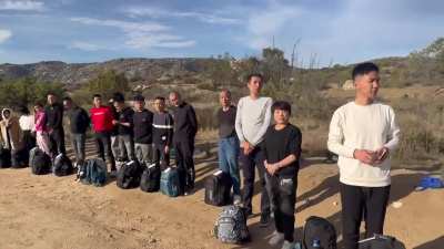 NOW - Groups of "mostly Chinese men" crossing illegally into the United States at the border in California. (Sleeper Cell incoming?)