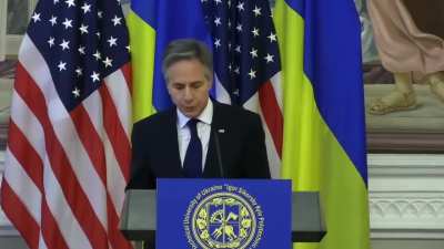 "As soon as Ukrainians agree the conditions allow - all Ukrainians, all Ukrainians, including those displaced by Russia's aggression, can exercise the right to vote". So as long as Russia "holds Ukrainian territory", even after a ceasefire, there won't be