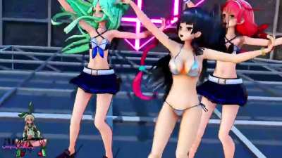 Isokaze, Yamakaze, Kawakaze, Shimakaze &amp;amp; Amatsukaze - Cynical Night Plan [MMD R15]