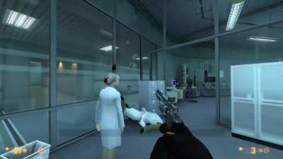 It must be real crappy working at Black Mesa if you're cheering on the death of your coworkers.
