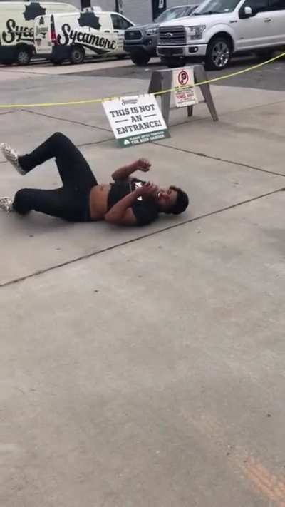 Man takes the hardest slam I’ve ever seen!
