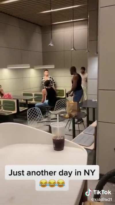 Man brings hatchet to a fight in McDonald&rsquo;s