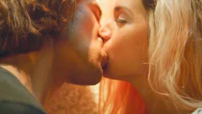 Ana de Armas tongue kiss scenes in For a Handful of Kisses (2014)