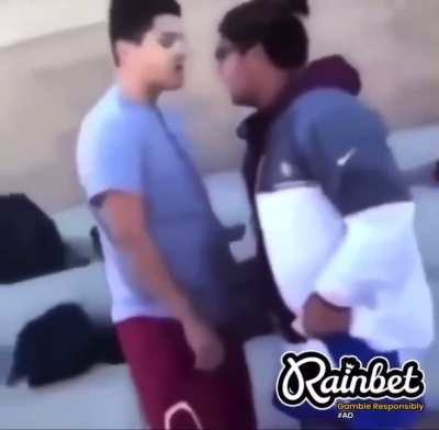 Bully tries to pick on new student