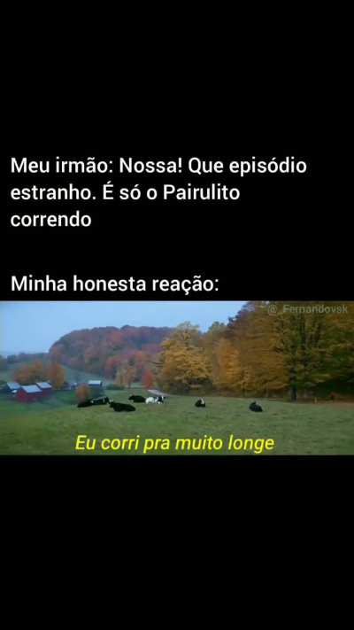 so queria correr por ai