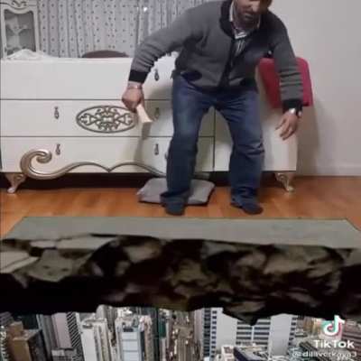Broken carpet