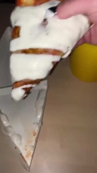 Thanks, I hate this guy ruining a delicious slice of pizza.