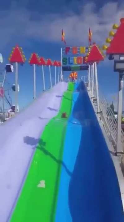 Enjoying the slide