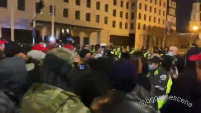 Previously "Blue Lives Matter" Protest turns into this.