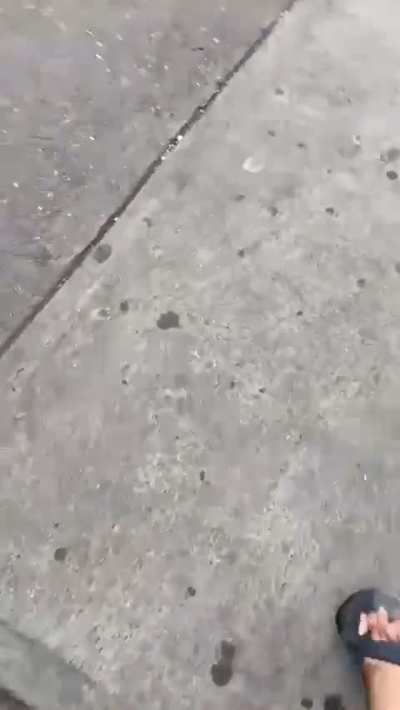 Homeless man steals Candle from Psychic on 14th st and tries to return them