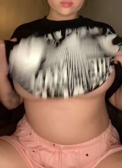 first word that comes to mind when u see my titties?