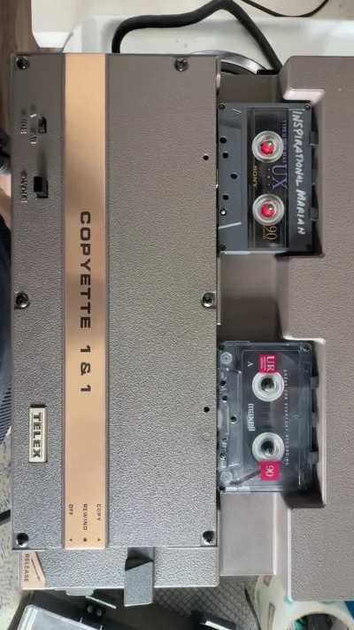 Cassette Duplication on a Telex Copyette 1-2-1