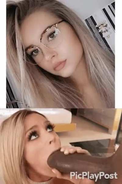 Petite blonde likes it the size of her arm