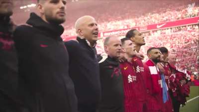 Today&rsquo;s post-game rendition of You&rsquo;ll Never Walk Alone ❤️