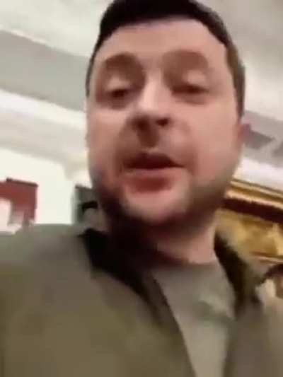 Zelensky staying in Kyiv. In my office. I’m not hiding. And I’m not afraid of anyone