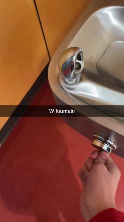 I just wanted to drink water :(