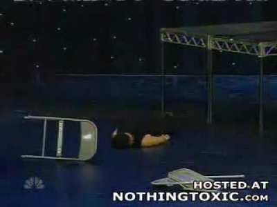 Auditioning for America's Got Talent.