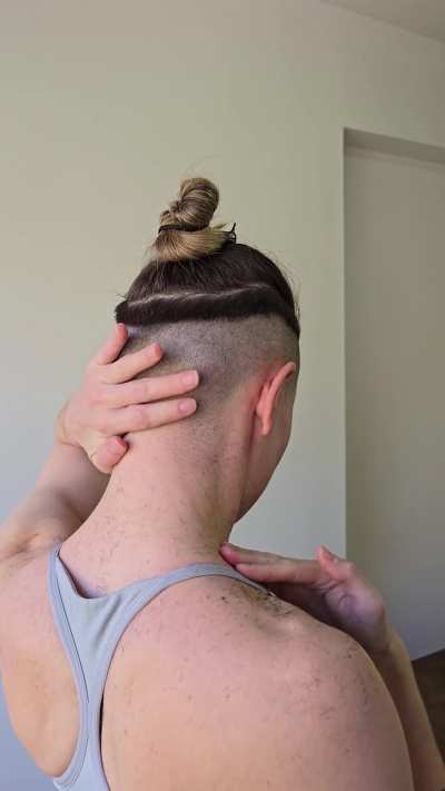 The softness of the skin with freshly shaved hair is a sensation that I love