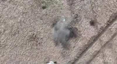 Russian Soldiers takes a grenade in the back entrance