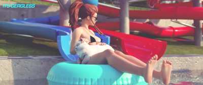 Tracer &amp;amp; Brigitte at Water Park (its-gergless)