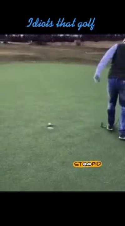 Dude dies inside after he sinks a putt