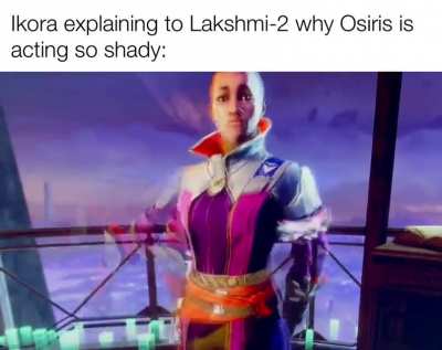 My first thought when Ikora got a bit over enthusiastic today