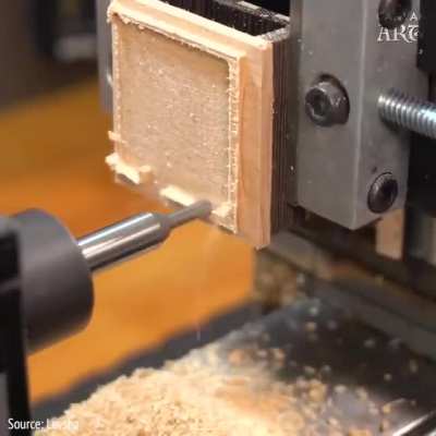 This small chess set being made