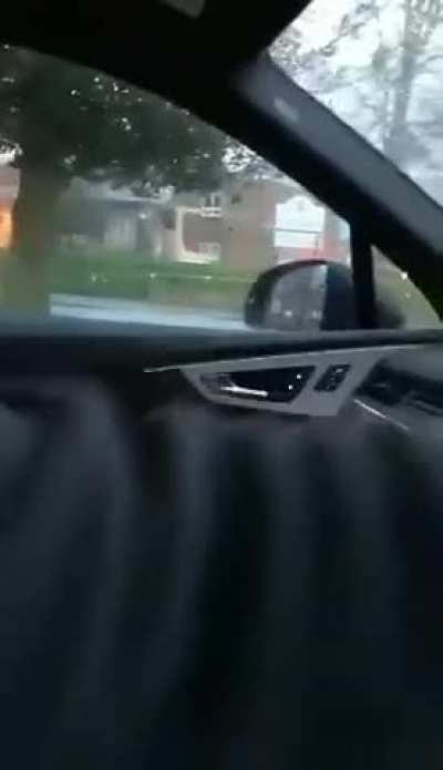 In the car