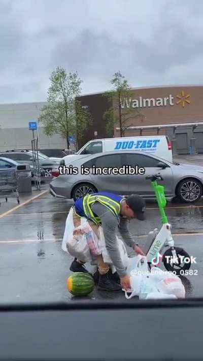 When you don&rsquo;t have a car. You improvise.