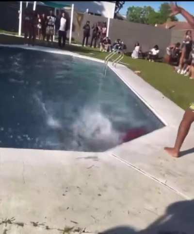 If your first thought at a pool party is to Power Bomb a woman into the side of the pool while she throwing ass &hellip;you need not to be partying.