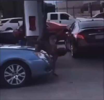 With gas prices so high, strippers are now working at the pump.