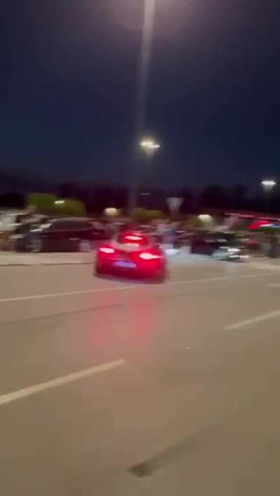 Mercedes driver loses control hits 5 people, Zagreb Croatia