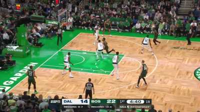 [Highlight] Marcus Smart hits the euro with the euro-step