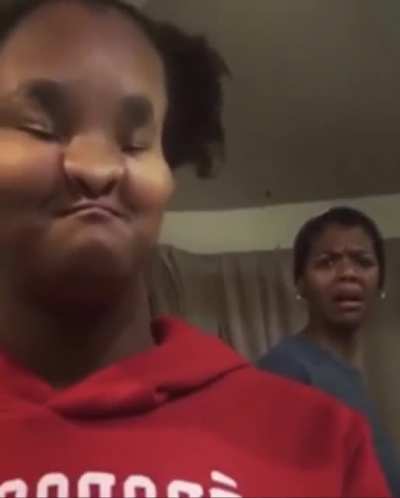The face at the end!