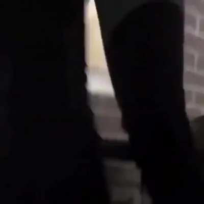 She got dragged out of Drive Thru window
