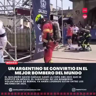 Otra coronación de gloria: el argentino David Cassani se consagró campeon de la copa OBS 2025 de bomberos