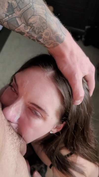 Sloppy throat fuck
