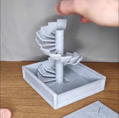 [OC] Latest 3D printed dice box design with a neat twist