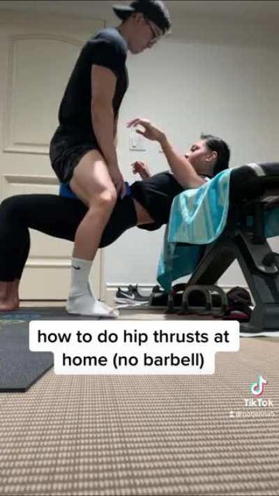 how to do hip thrusts at home